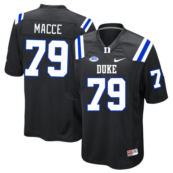 Men #79 Jake Macce Duke Blue Devils College Football Jerseys Stitched-Black